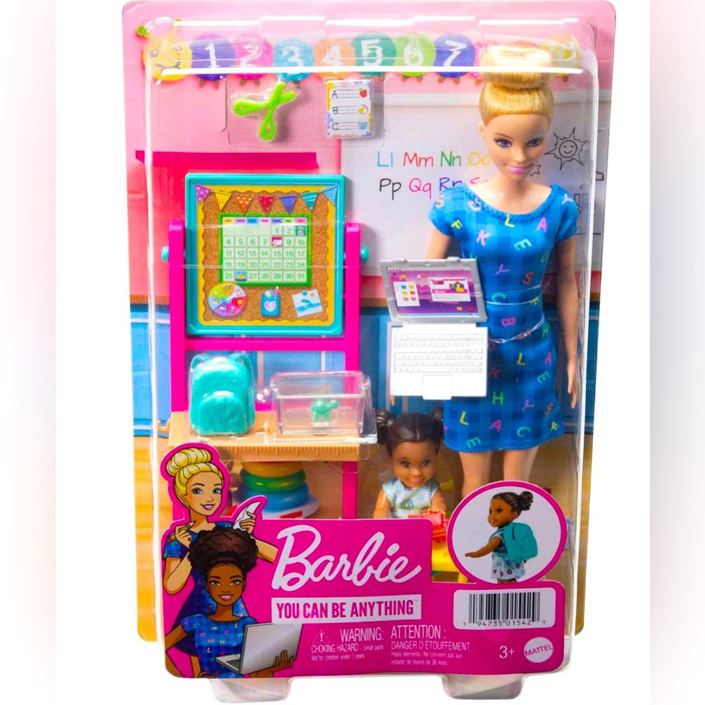 NEW IN BOX Barbie You Can Be Anything ...Teacher Play Set